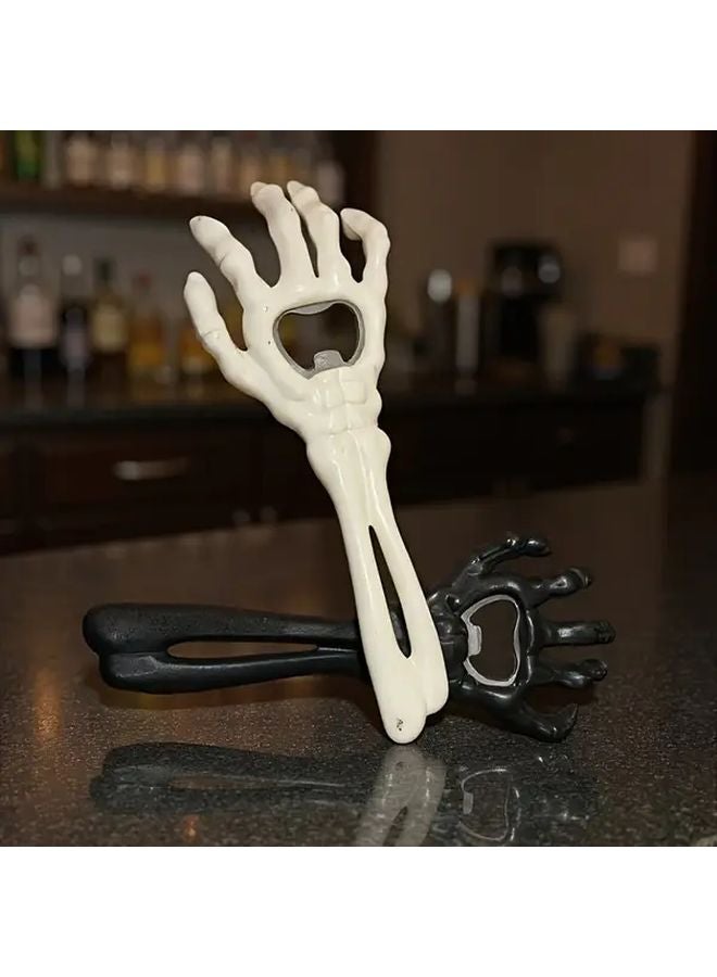 Black Skull Hand Bottle Opener Heavy Duty Cast Iron Halloween Gift - Image 4